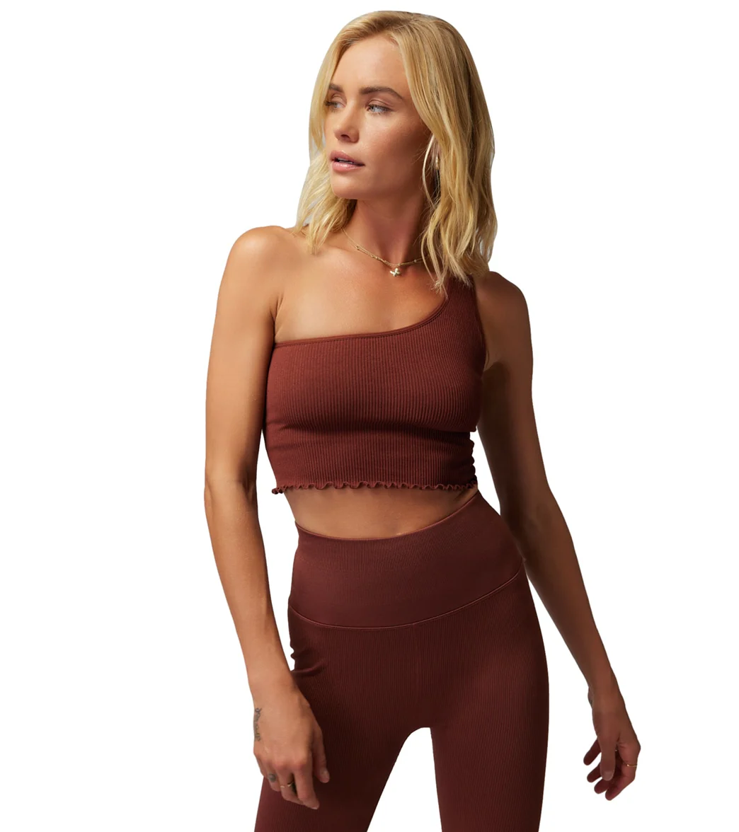 Spiritual Gangster Luna One Shoulder Crop Tank - Image 6