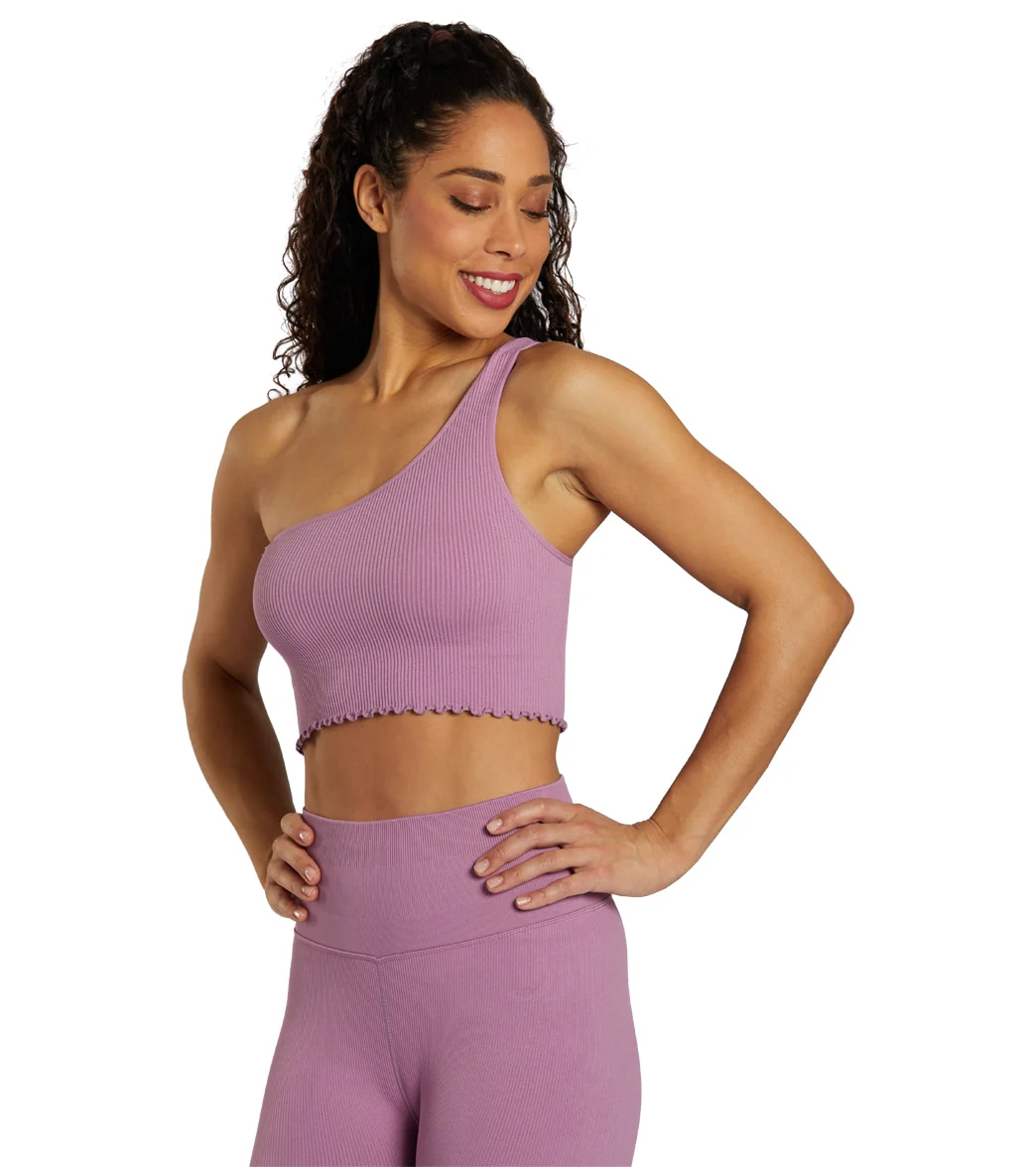 Spiritual Gangster Luna One Shoulder Seamless Tank - Image 10