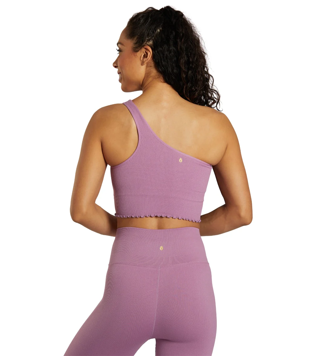 Spiritual Gangster Luna One Shoulder Seamless Tank - Image 9