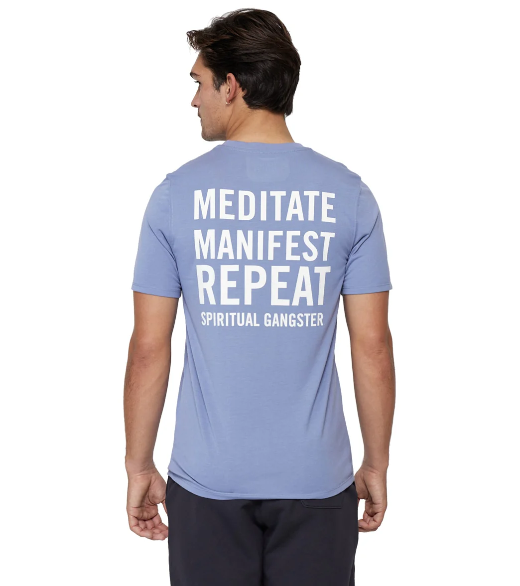 Spiritual Gangster Meditate Namaste Dry S/s Tee - Image 3