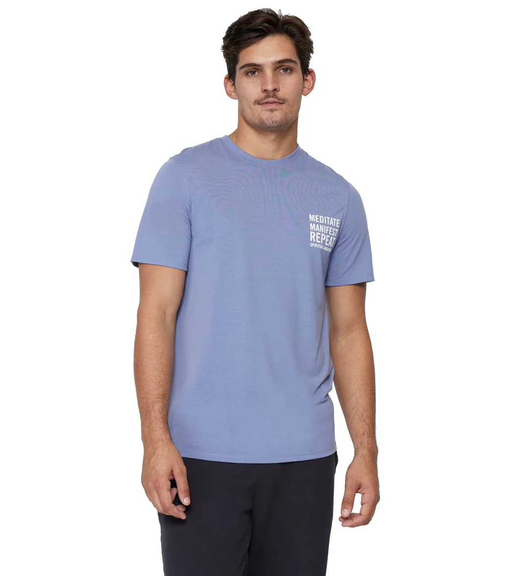 Spiritual Gangster Meditate Namaste Dry S/s Tee - Image 6