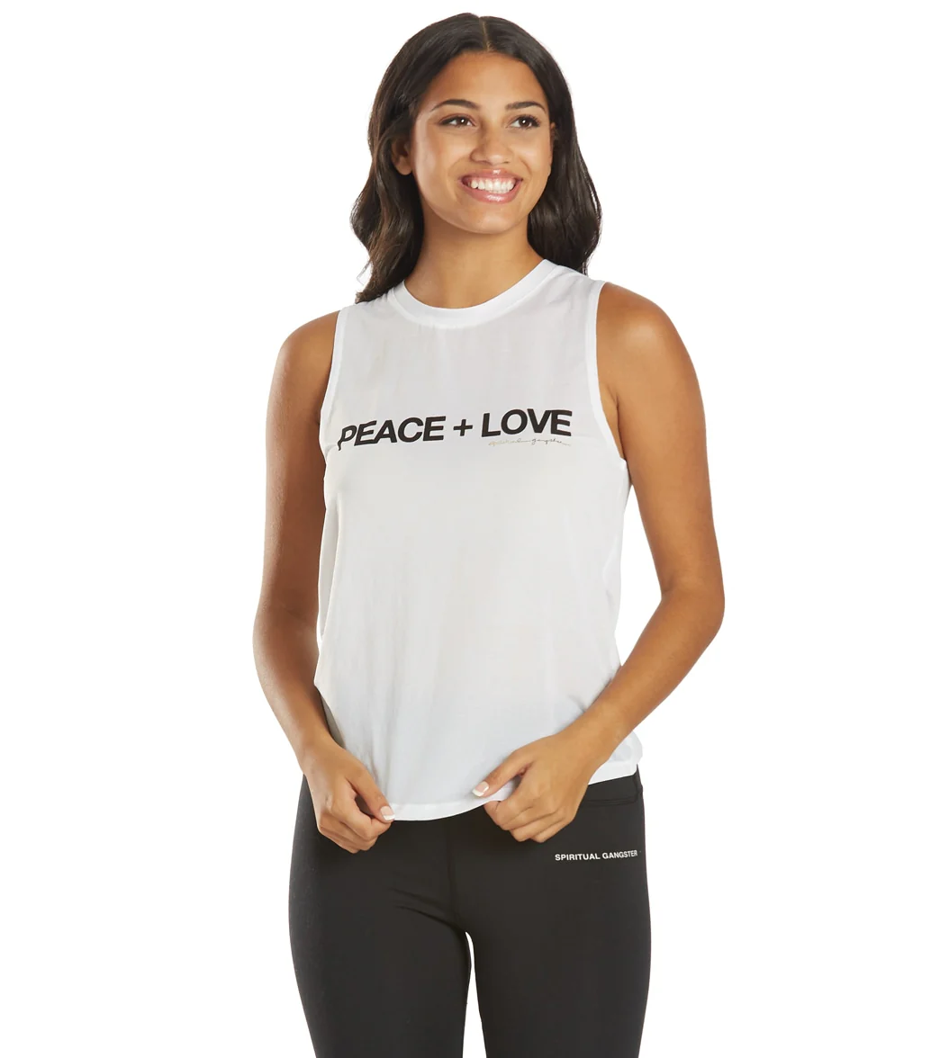 Spiritual Gangster Peace Active Muscle Tank