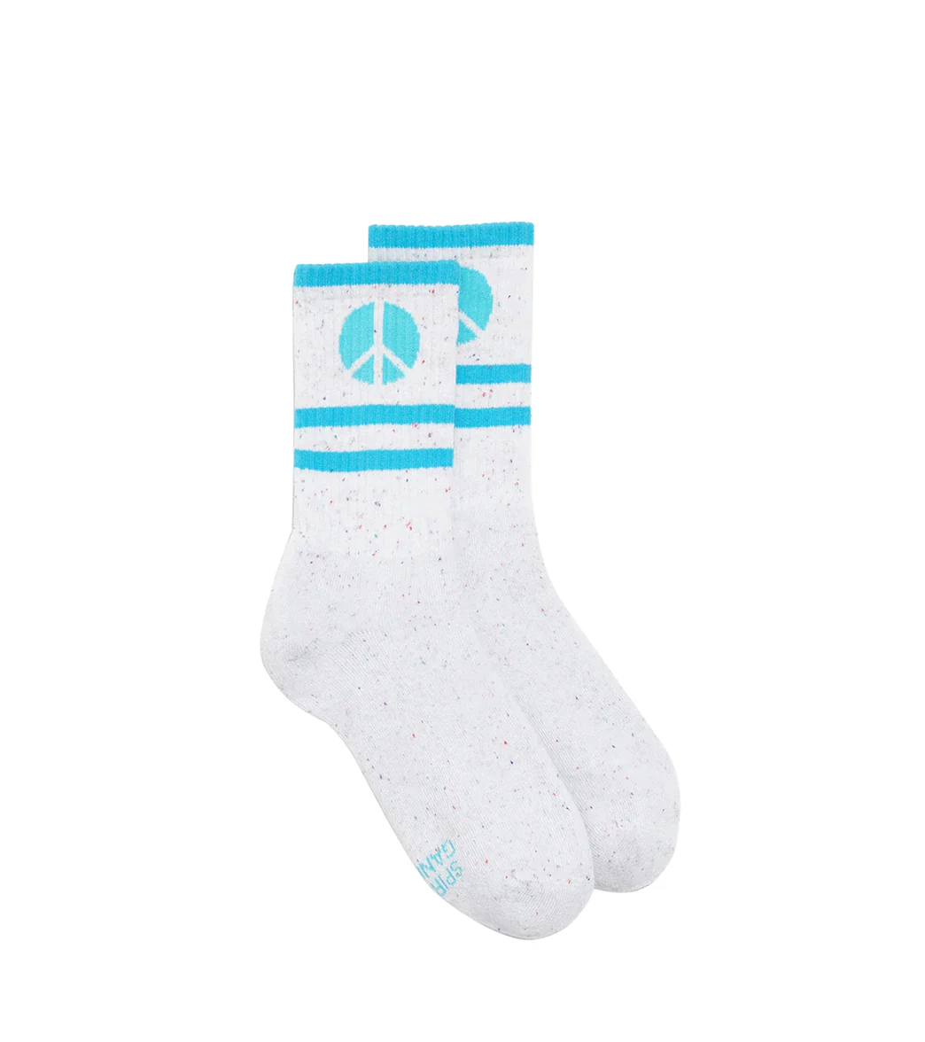 Spiritual Gangster Peace Stripe Crew Sock - Image 3
