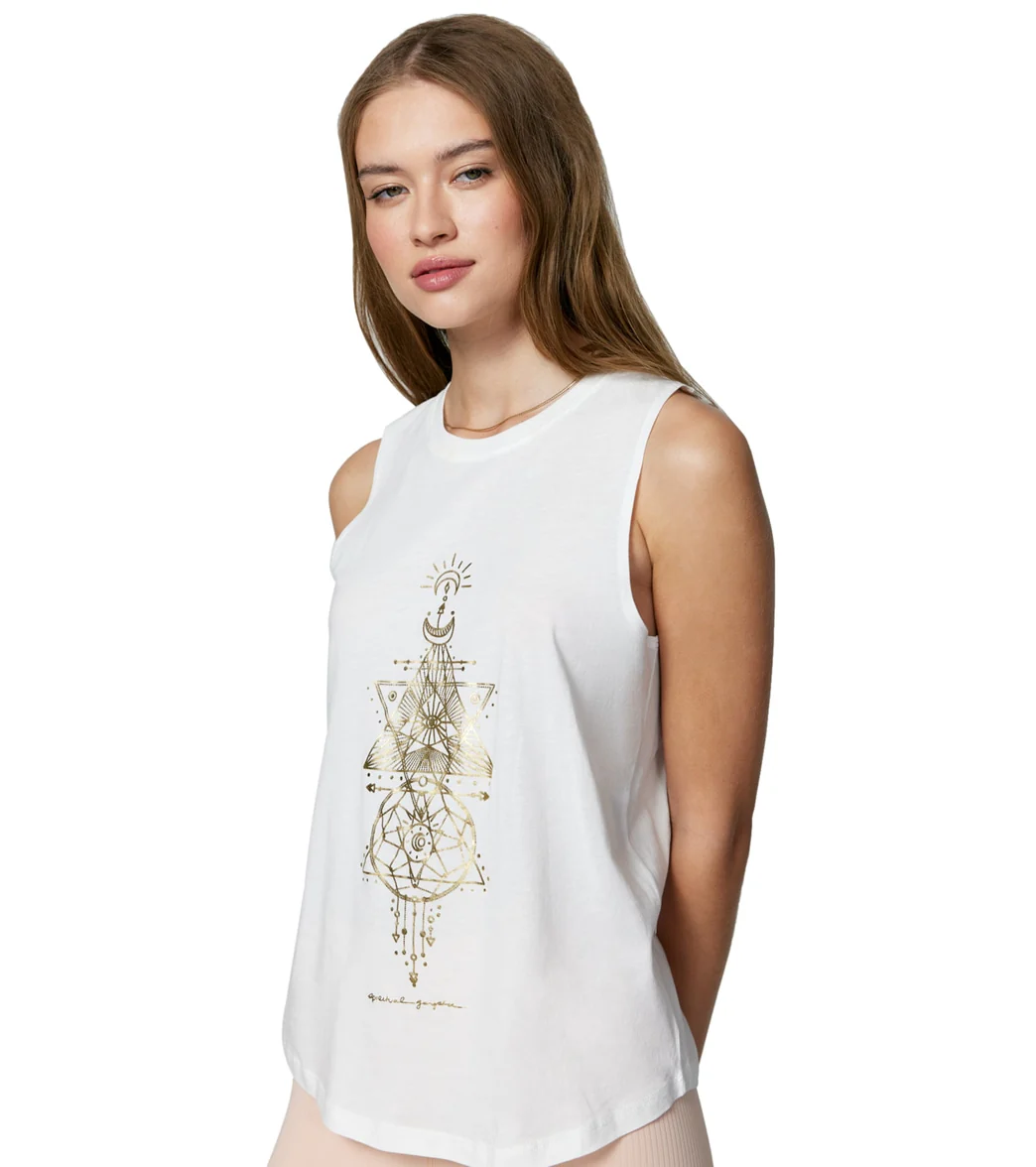 Spiritual Gangster Sacred Geo Muscle Tank - Image 2