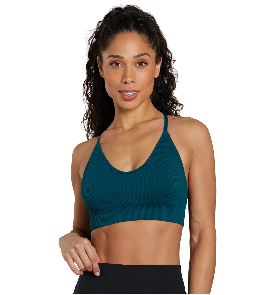 Spiritual Gangster Selene Seamless Triangle Rib Bra - Image 6