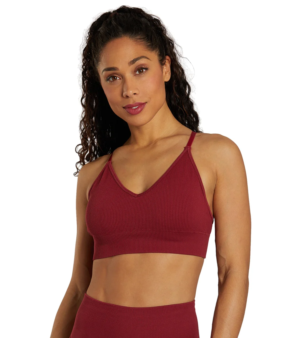 Spiritual Gangster Selene Seamless Triangle Rib Bra - Image 8