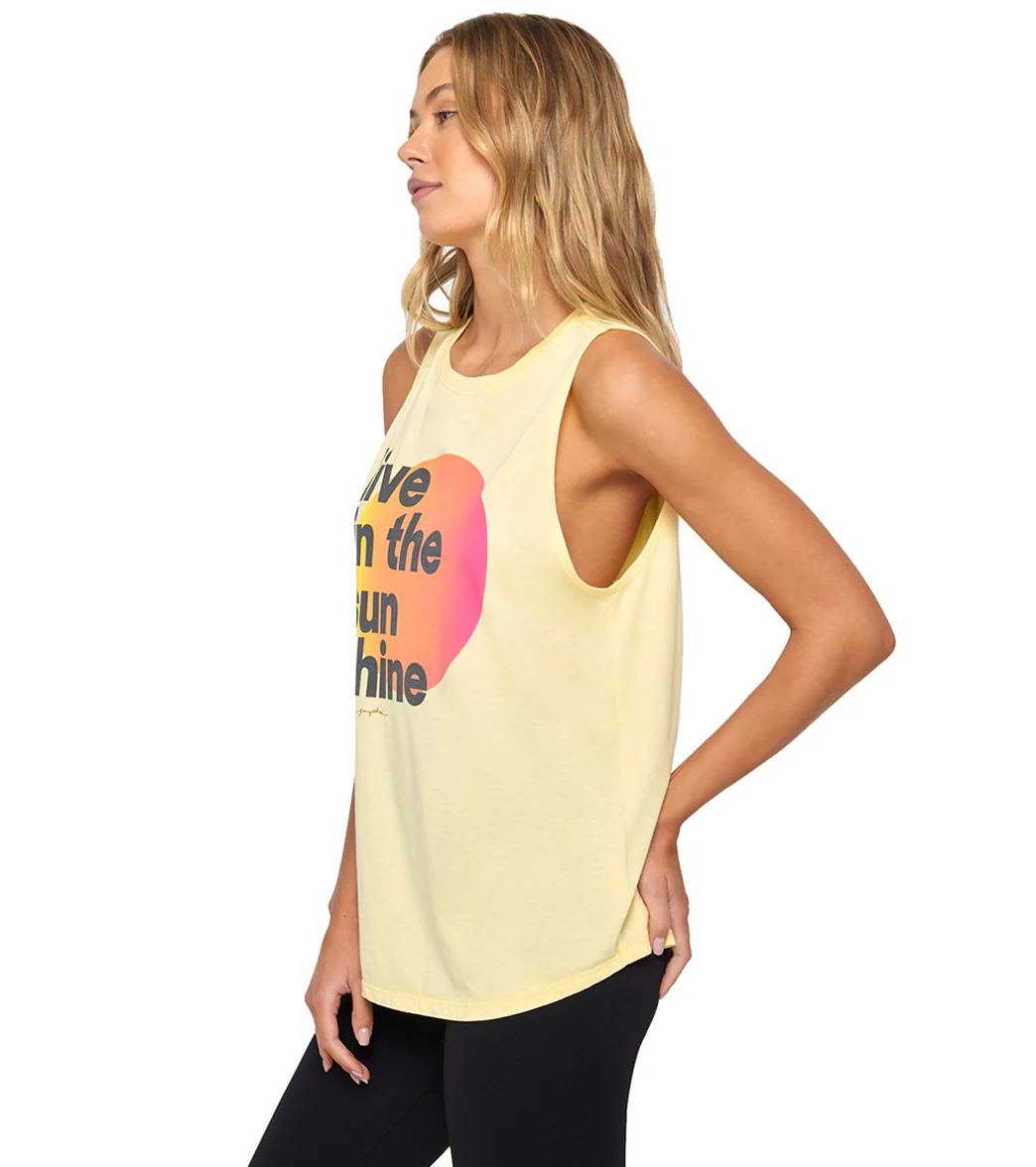 Spiritual Gangster Sunshine Jade Muscle Tank - Image 2
