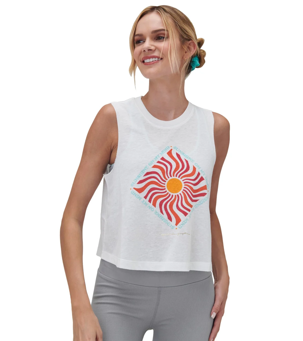 Spiritual Gangster Sunshine On My Mind Crop Tank - Image 6