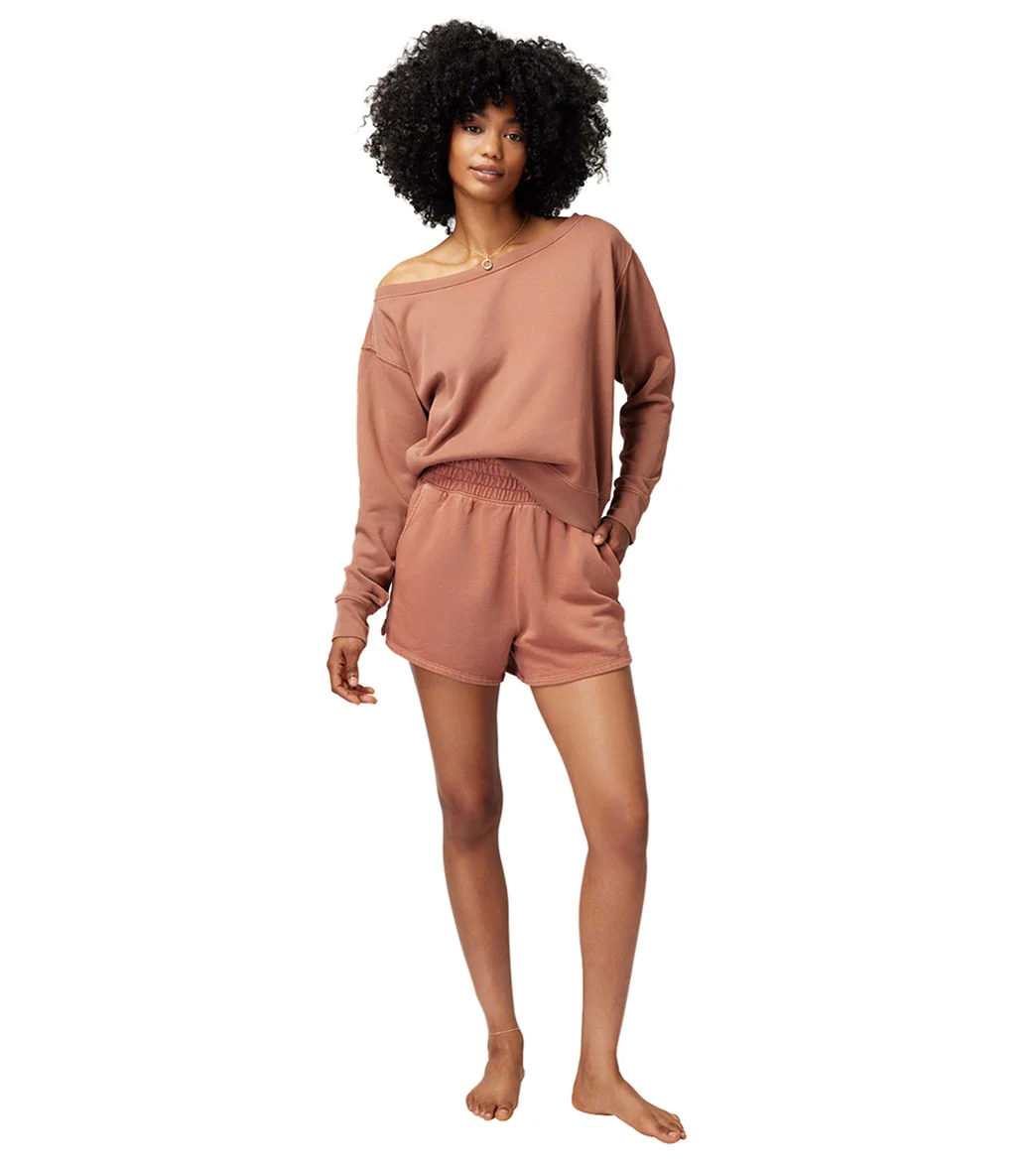 Spiritual Gangster Vida Off Shoulder Long Sleeve Top - Image 3