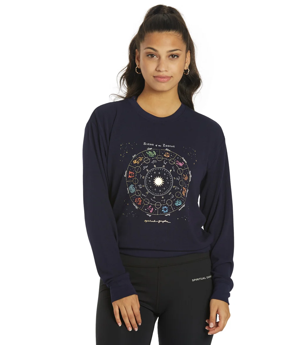 Spiritual Gangster Zodiac Crew Neck Savasana Pullover - Image 7