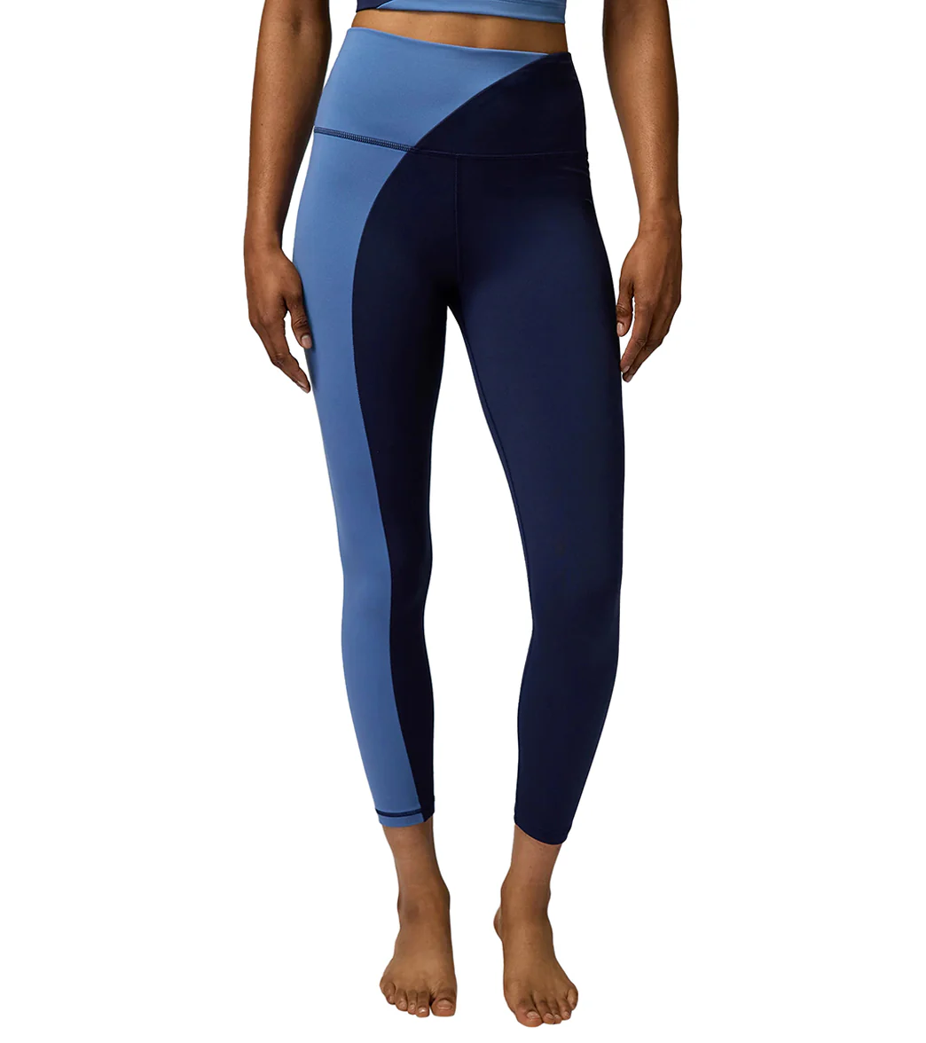 Spiritual Gangster Zoe Colorblock 7/8 Legging Midnight Navy/ Pacific Blue - Image 6