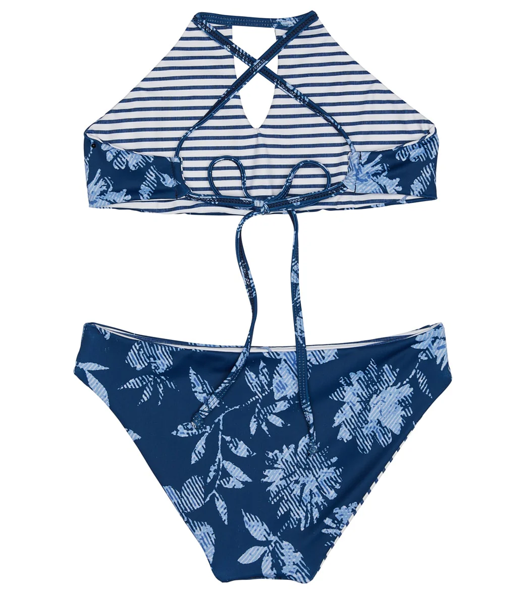 Splendid Girls' Double Dutch Reversible High Neck Two Piece Bikini Set (Big Kid) - Image 2