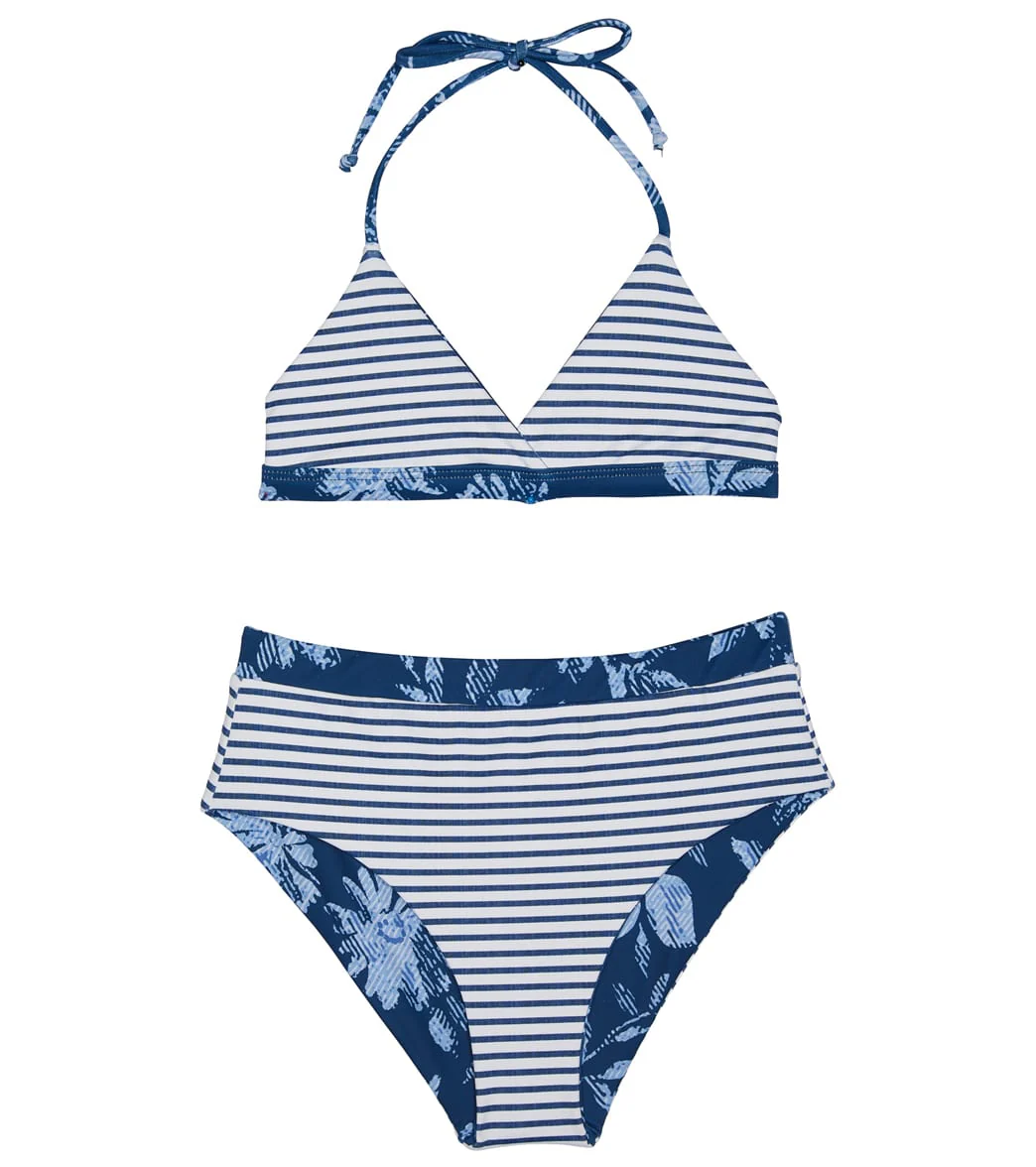 Splendid Girls' Double Dutch Reversible Wrap Two Piece Bikini Set (Big Kid) - Image 3