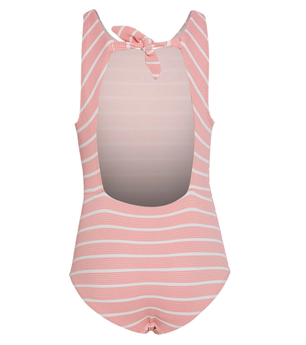 Splendid Girls Girls' Atmospheric Stripe High Neck Once Piece Bikini Set (Big Kid) - Image 2