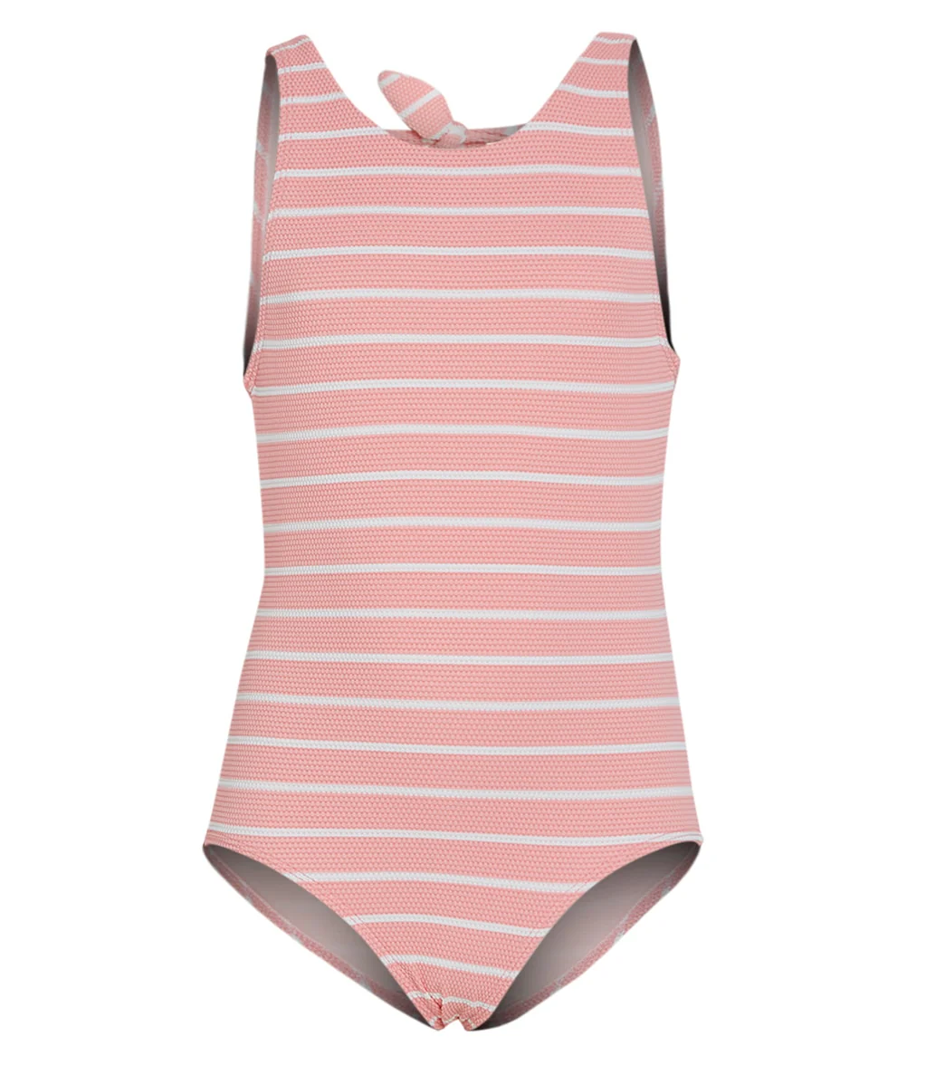 Splendid Girls Girls' Atmospheric Stripe High Neck Once Piece Bikini Set (Big Kid) - Image 4