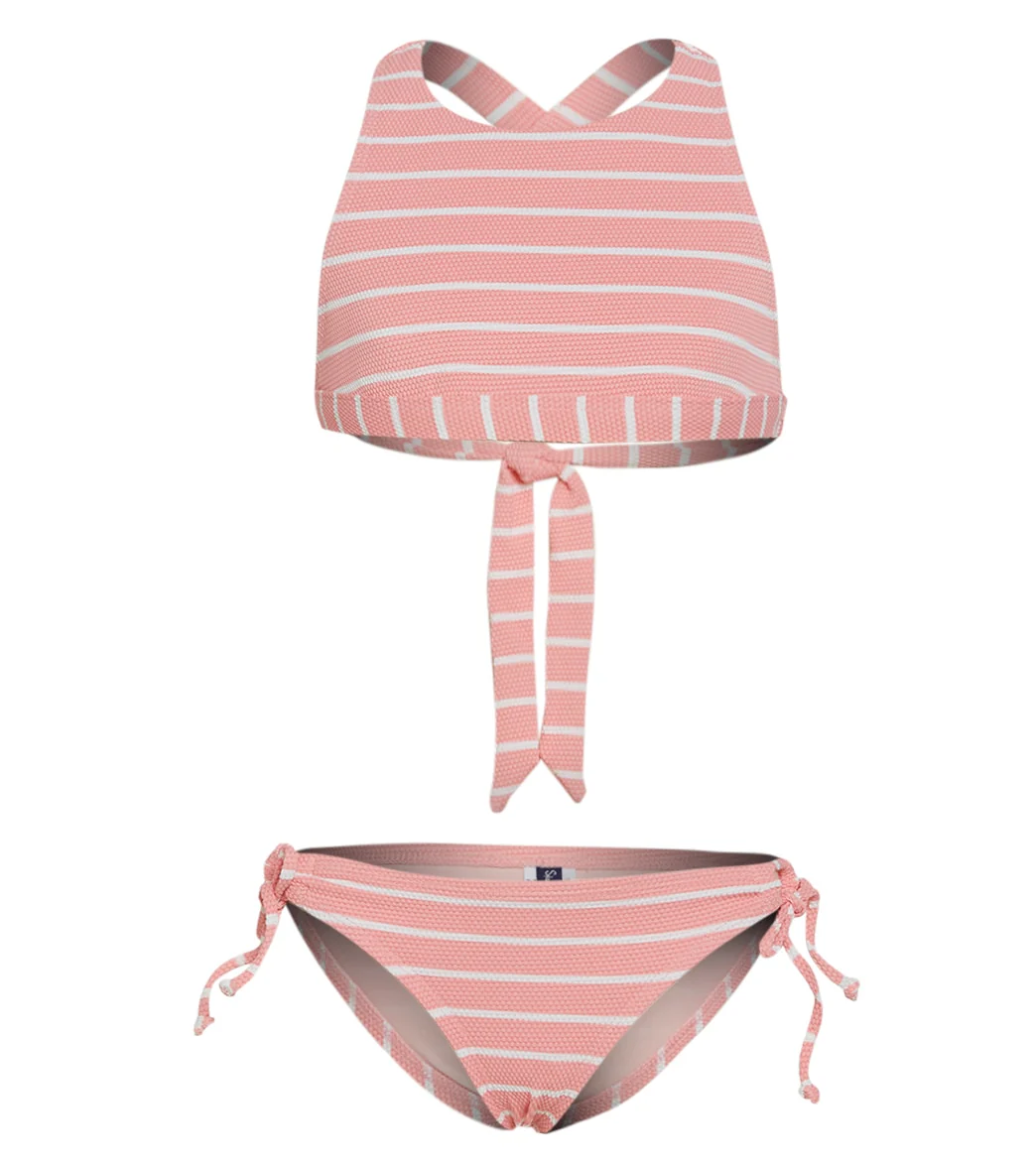 Splendid Girls Girls' Atmospheric Stripe High Neck Two Piece Set (Big Kid)
