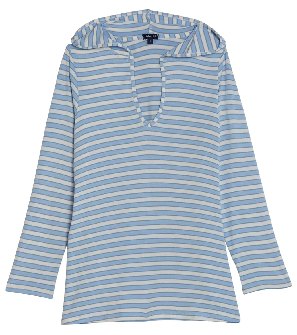 Splendid Girls Girls' Parallels Hoodie Tunic Cover Up (Big Kid)