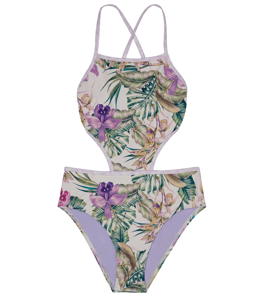 Splendid Girls' Panama Garden Cutout One Piece Swimsuit (Big Kid) - Image 4