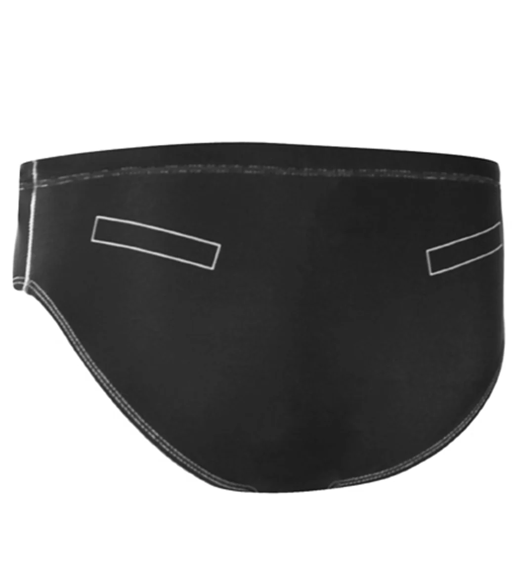 Splish Tuxedo Black and White Brief Swimsuit - Image 2