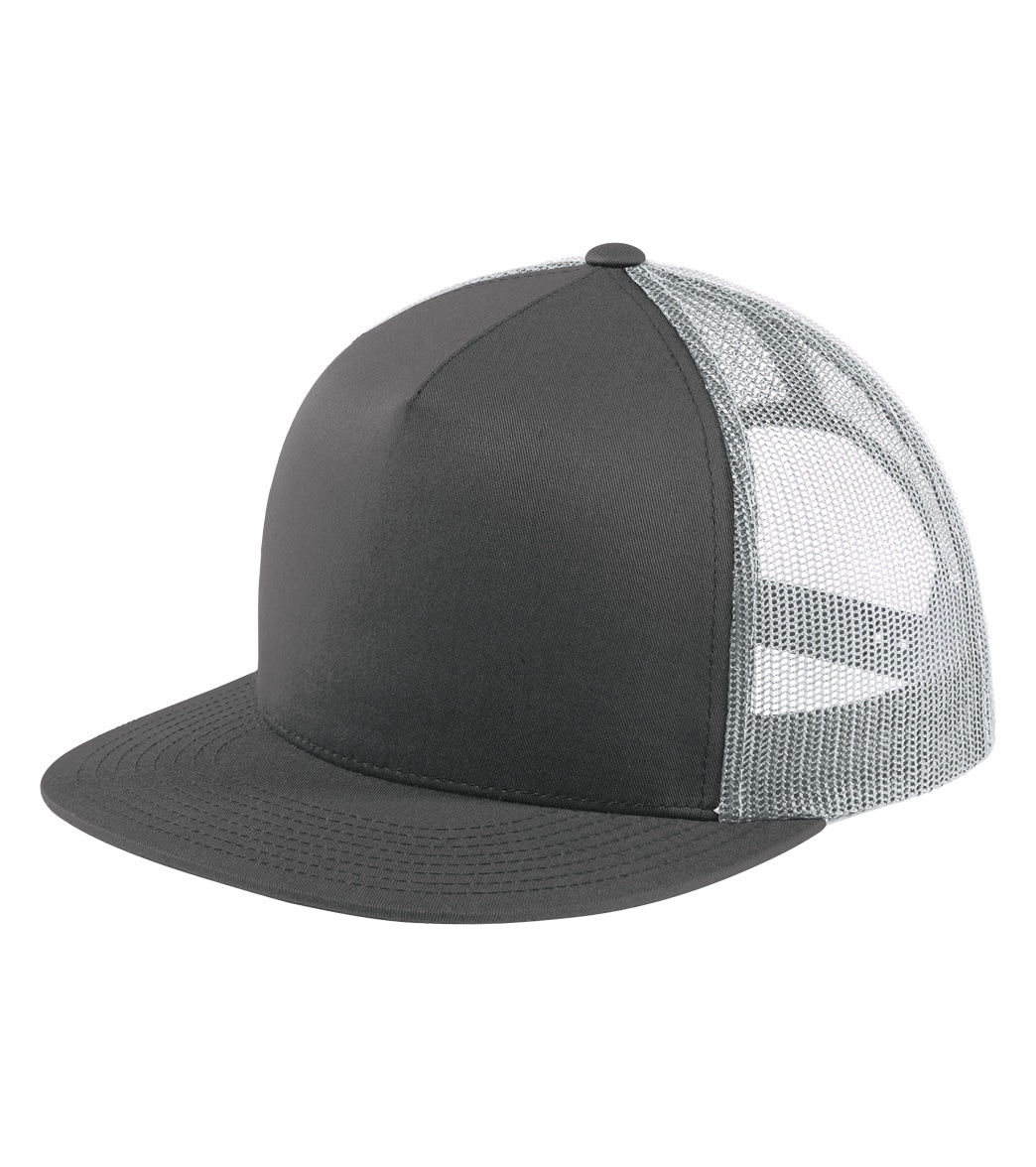 Sport-Tek Flat Bill Trucker Hat - Image 20