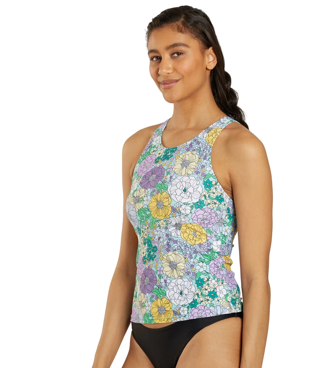 Sporti Active Bondi Floral High Neck Tankini Top - Image 2