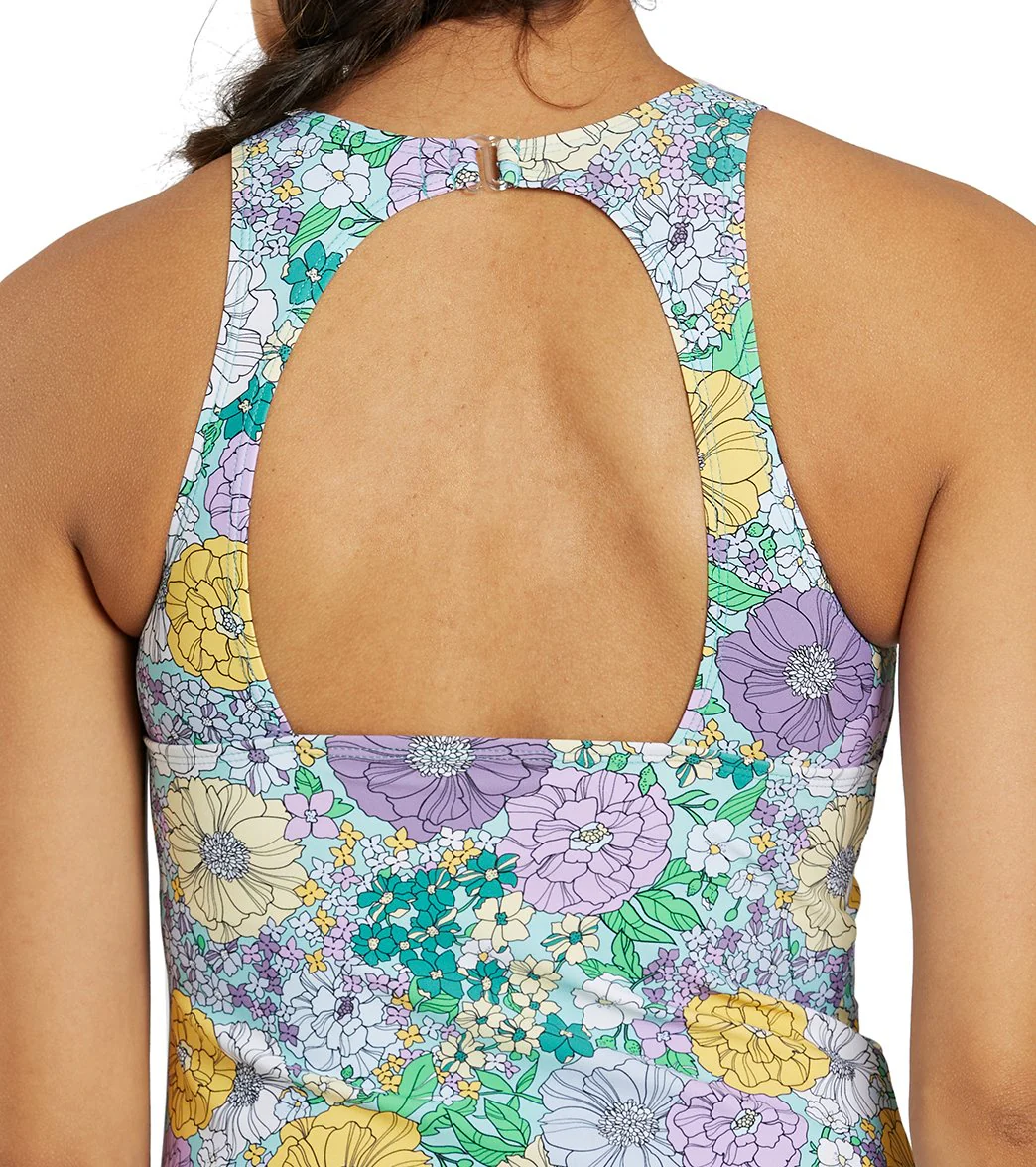 Sporti Active Bondi Floral High Neck Tankini Top - Image 7