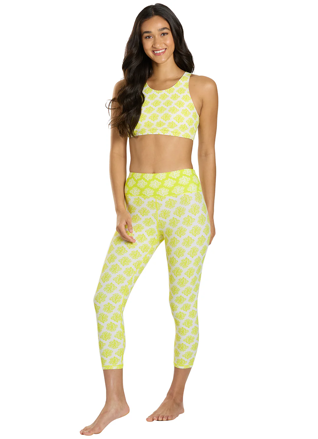 Sporti Active Coral Bloom Swim Capri Legging - Image 5