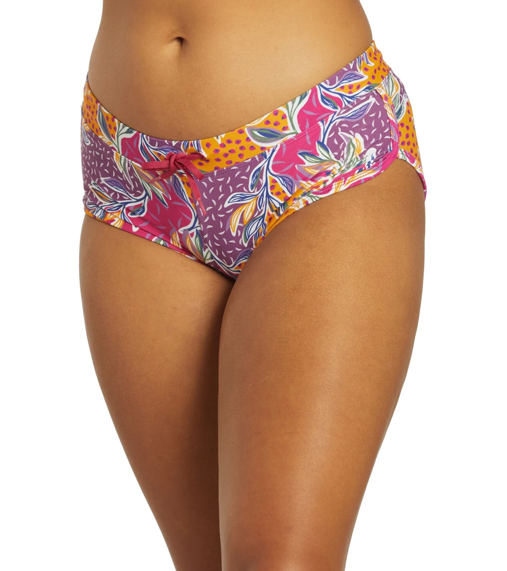 Sporti Active Floral Patchwork Cheeky Boyshort Swim Bottom - Image 4