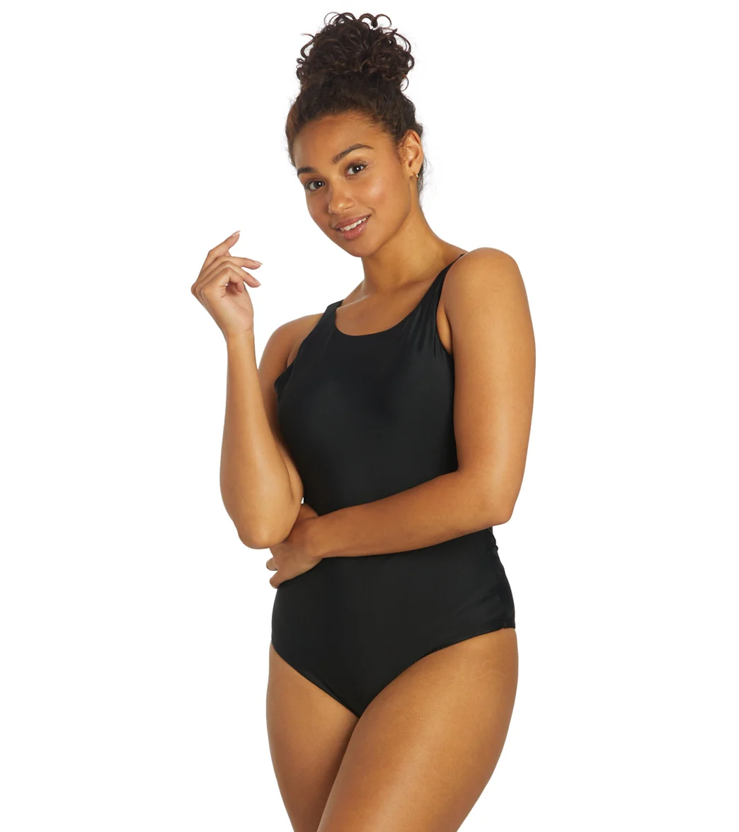 Sporti Active High Neck Tie Back One Piece Swimsuit - Image 11