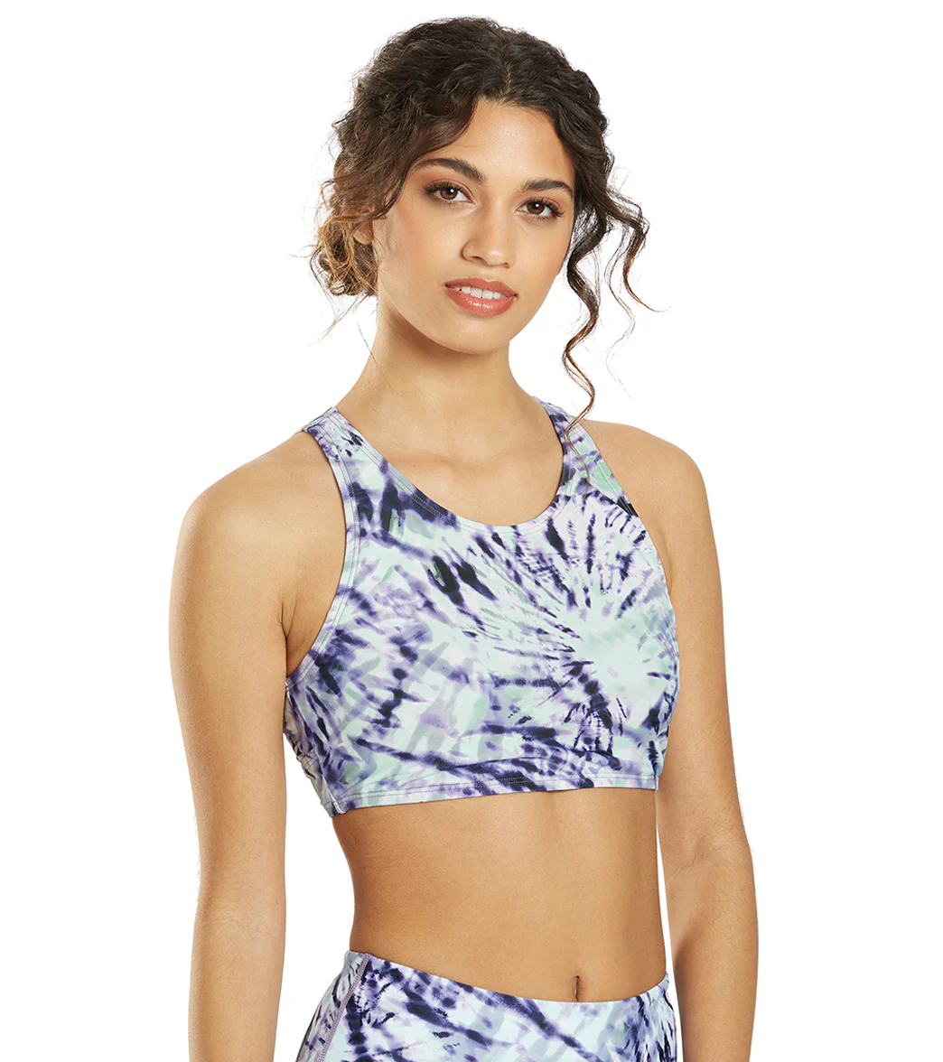 Sporti Active Moonlight Tie Dye High Neck Crop Bikini Top - Image 3
