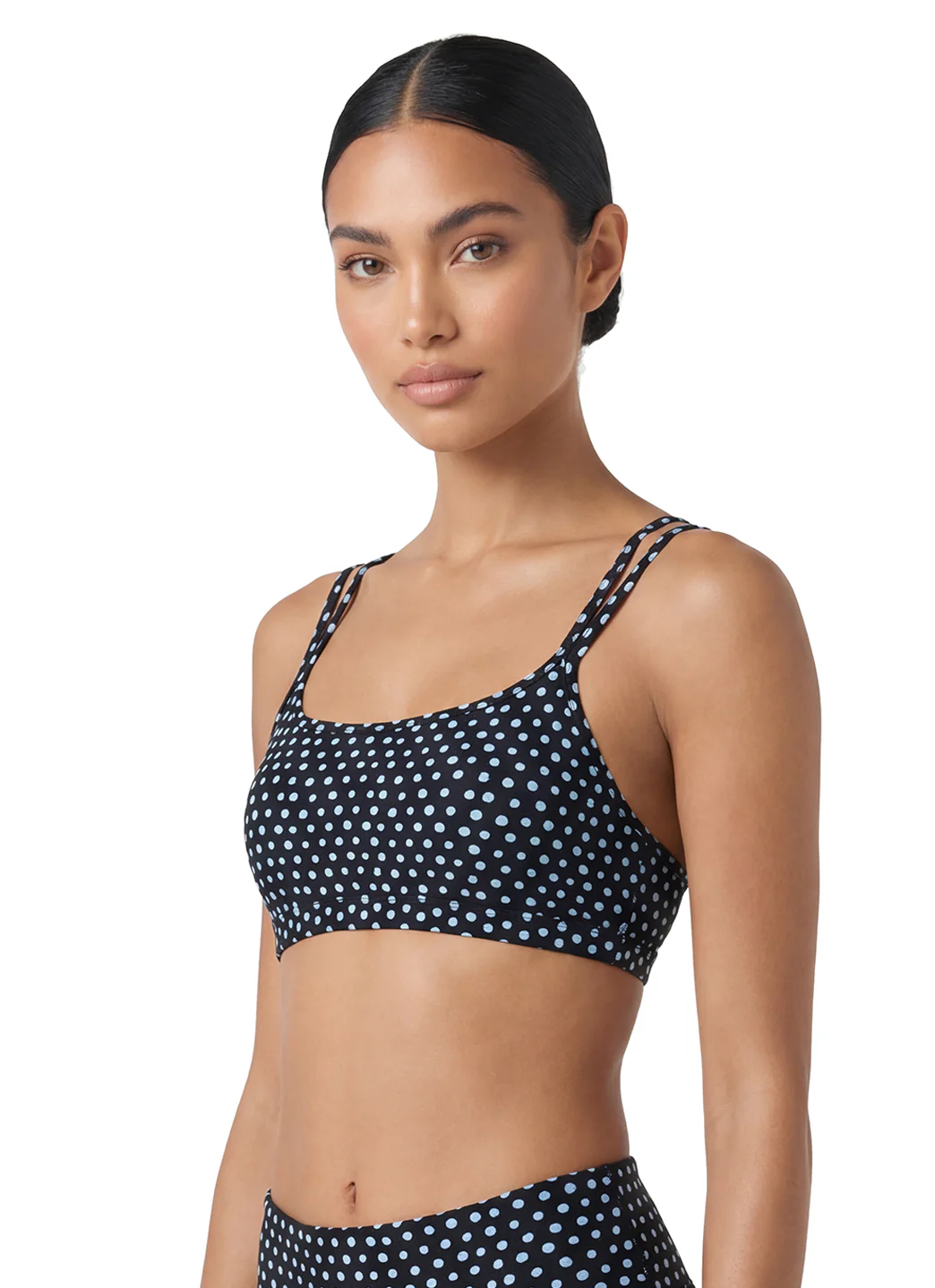 Sporti Active Tidal Dots Double Cross Workout Bikini Top - Image 14