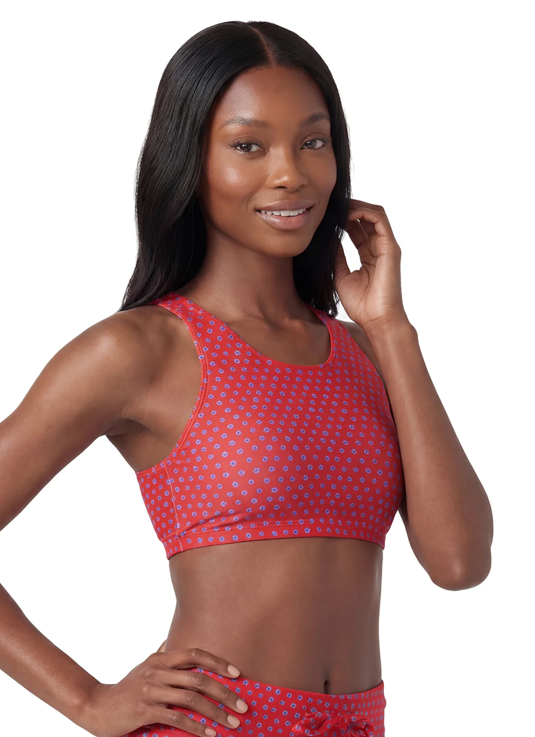 Sporti Active Tidal Dots High Neck Crop Bikini Top - Image 11