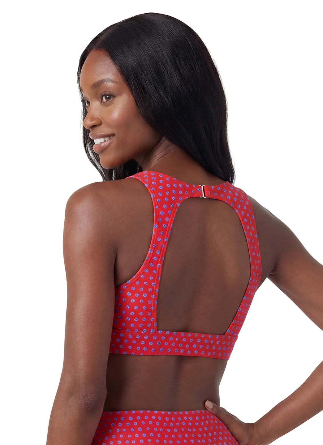 Sporti Active Tidal Dots High Neck Crop Bikini Top - Image 12