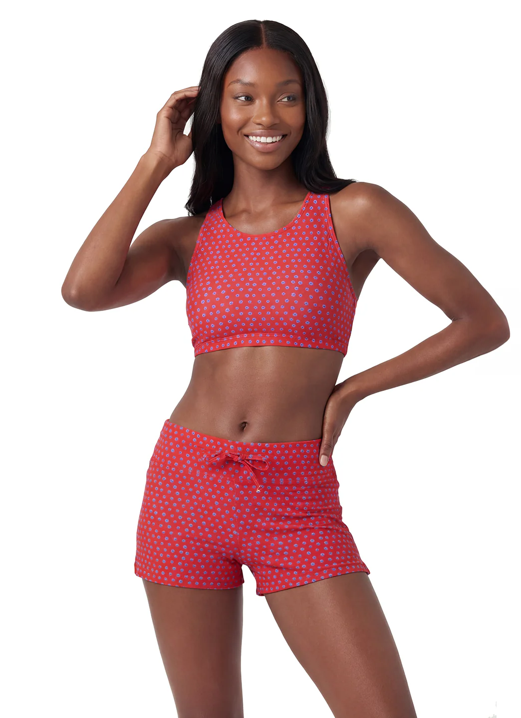 Sporti Active Tidal Dots High Neck Crop Bikini Top - Image 13