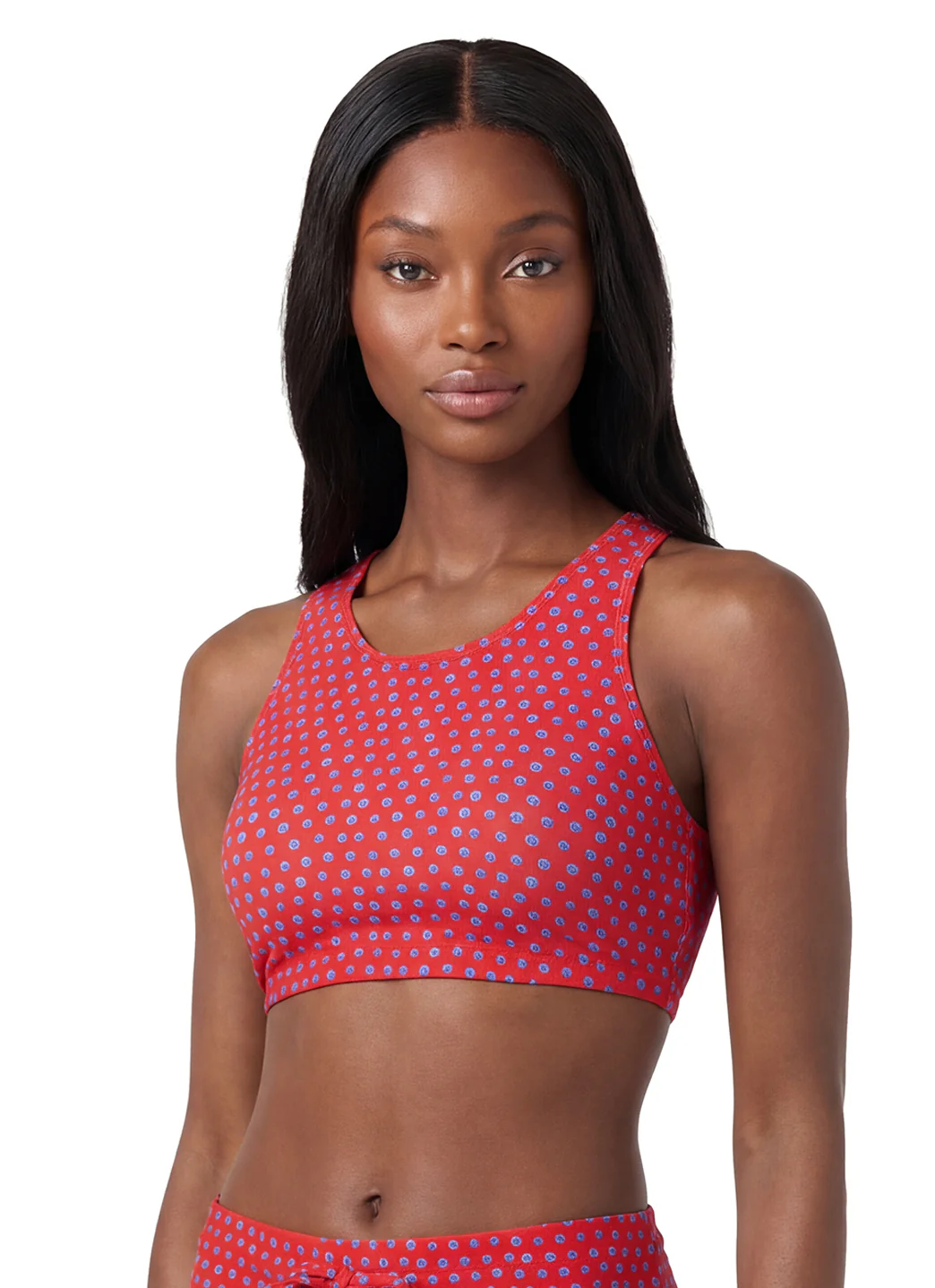 Sporti Active Tidal Dots High Neck Crop Bikini Top - Image 14