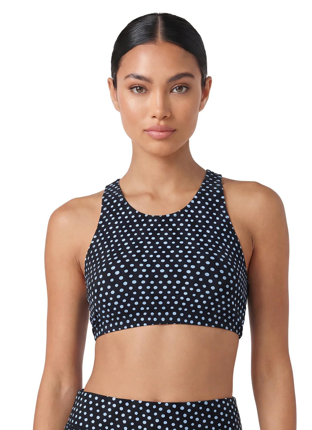Sporti Active Tidal Dots High Neck Crop Bikini Top - Image 2