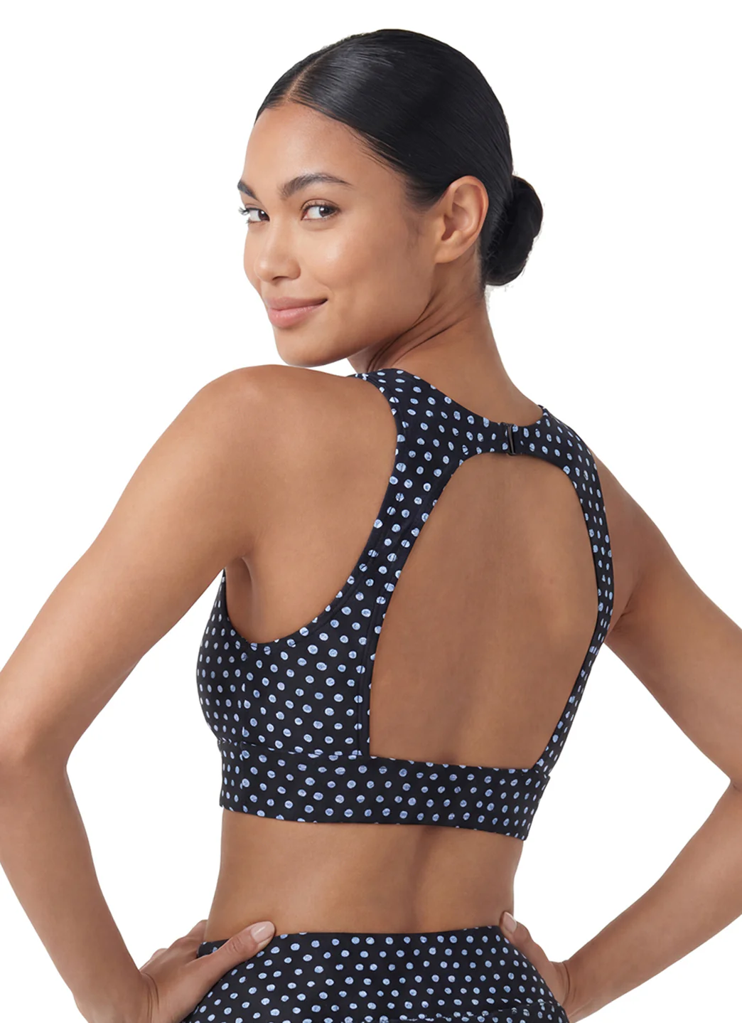 Sporti Active Tidal Dots High Neck Crop Bikini Top - Image 4