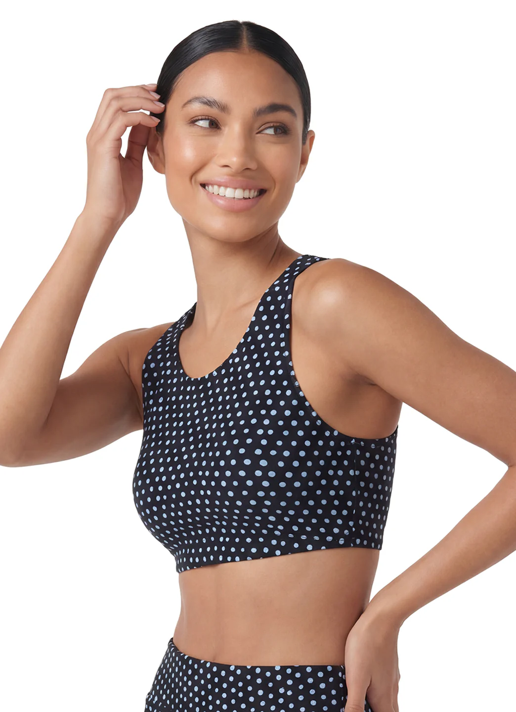 Sporti Active Tidal Dots High Neck Crop Bikini Top - Image 6