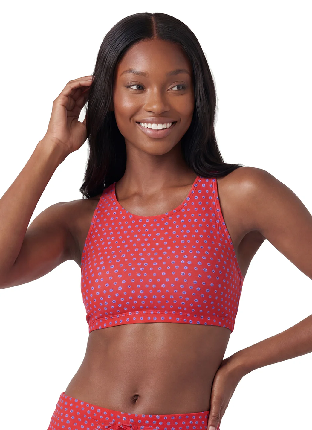 Sporti Active Tidal Dots High Neck Crop Bikini Top - Image 8