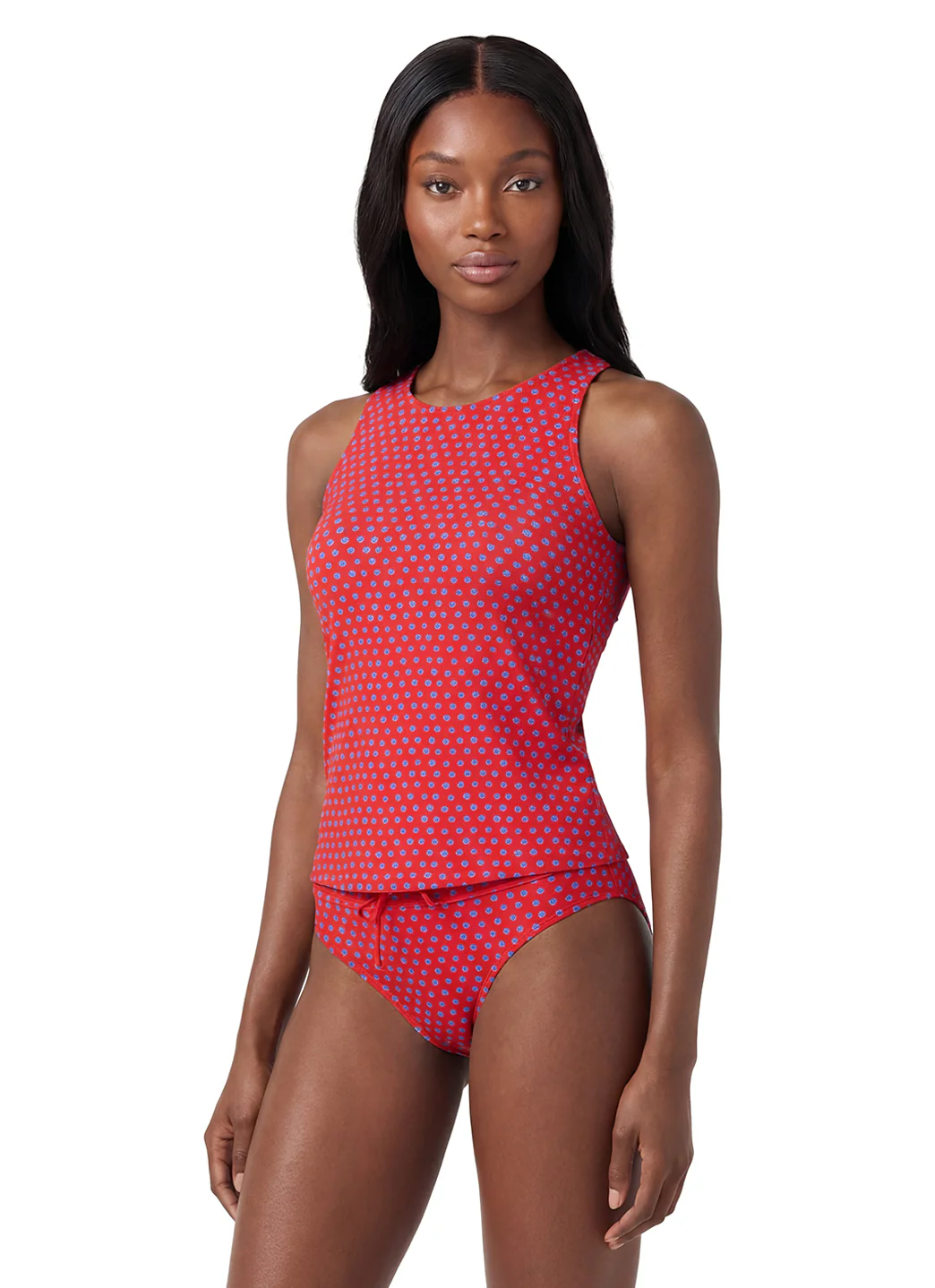 Sporti Active Tidal Dots High Neck Tankini Top - Image 5