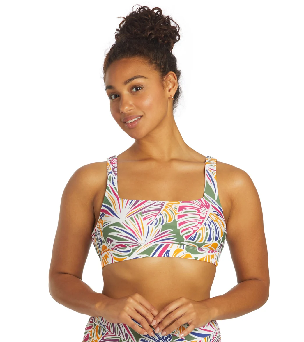 Sporti Active Tropical Palm Scoop Back Bikini Top - Image 8