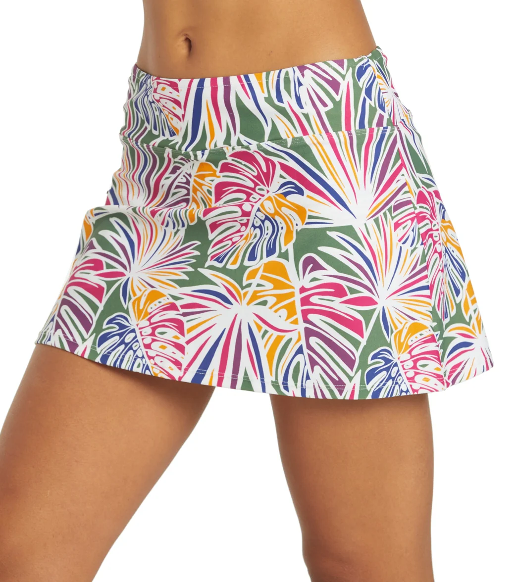 Sporti Active Tropical Palm Swim Skort Bottom - Image 5