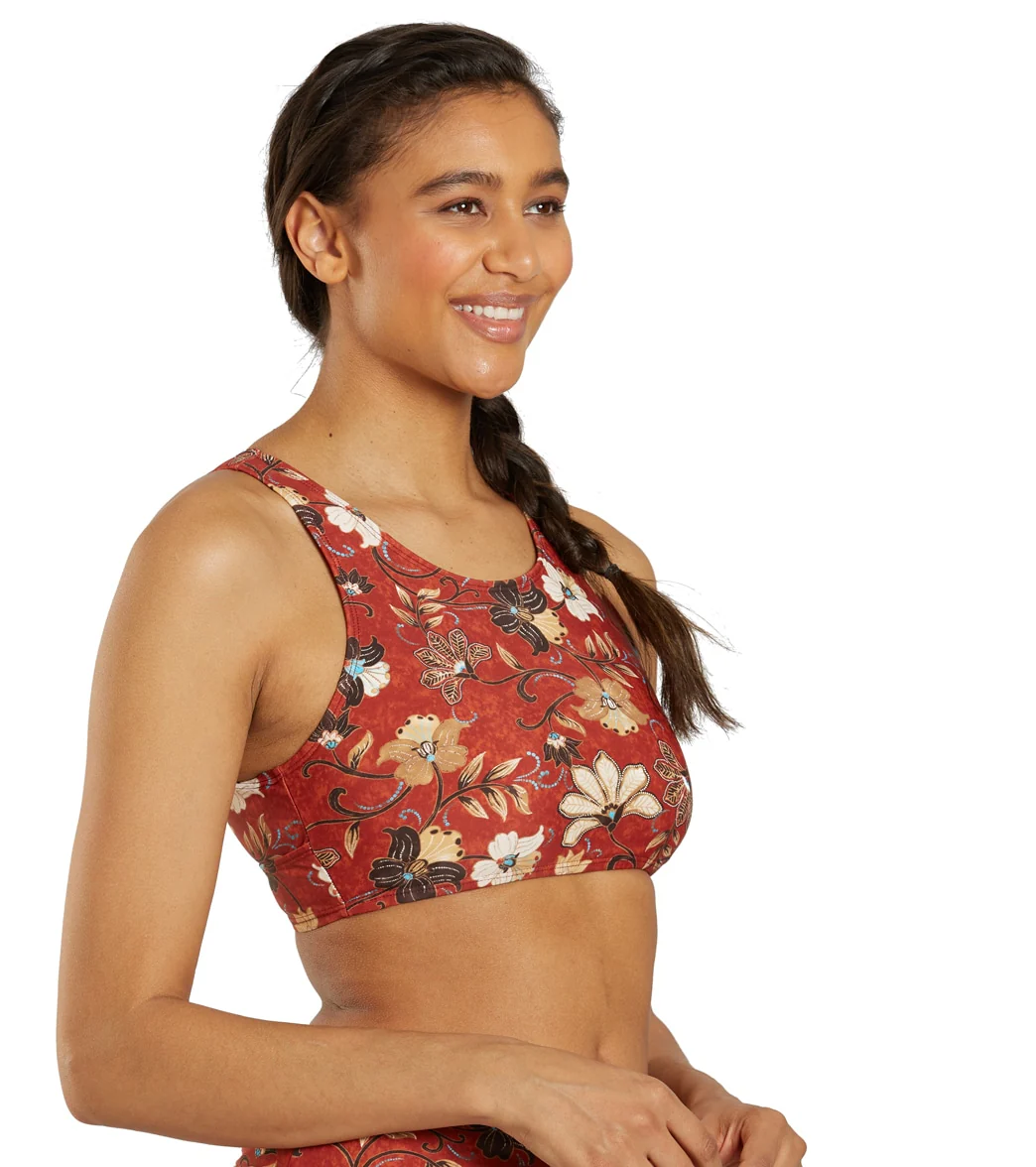 Sporti Active Vintage Bali High Neck Crop Bikini Top - Image 3