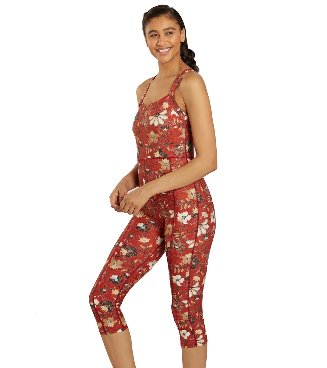 Sporti Active Vintage Bali One Piece Cropped Swim Unitard - Image 2