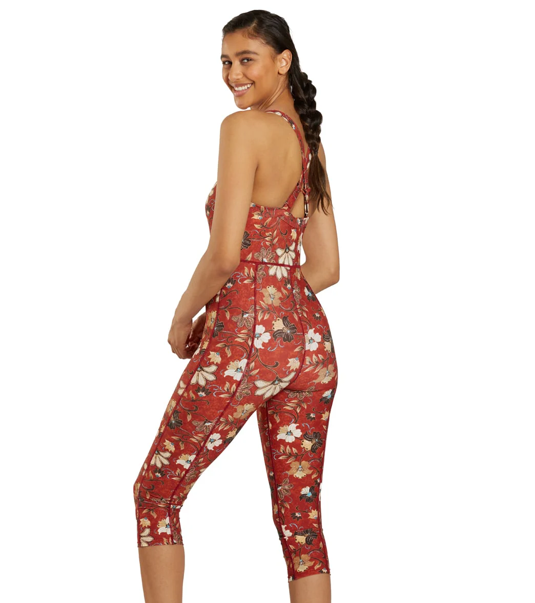 Sporti Active Vintage Bali One Piece Cropped Swim Unitard - Image 4