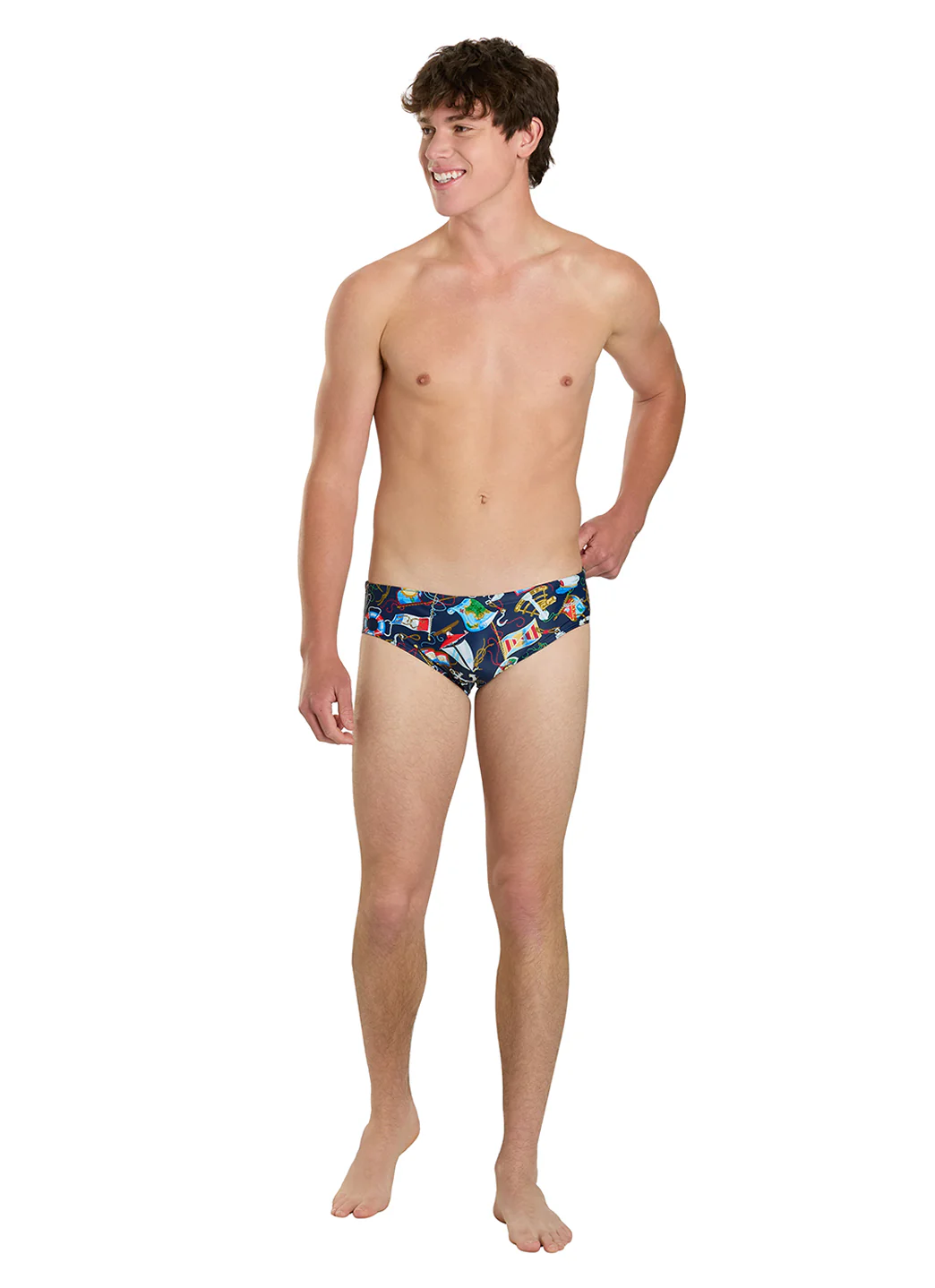 Sporti Anchors Away Brief Swimsuit (26-40) - Image 6