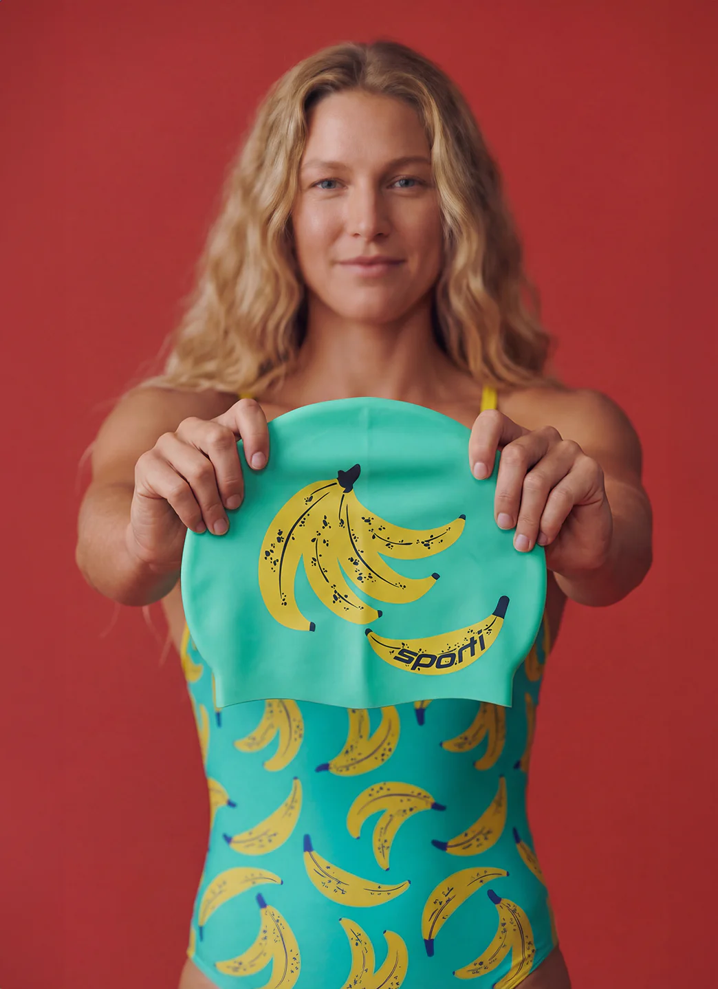 Sporti Bananas Silicone Swim Cap - Image 4