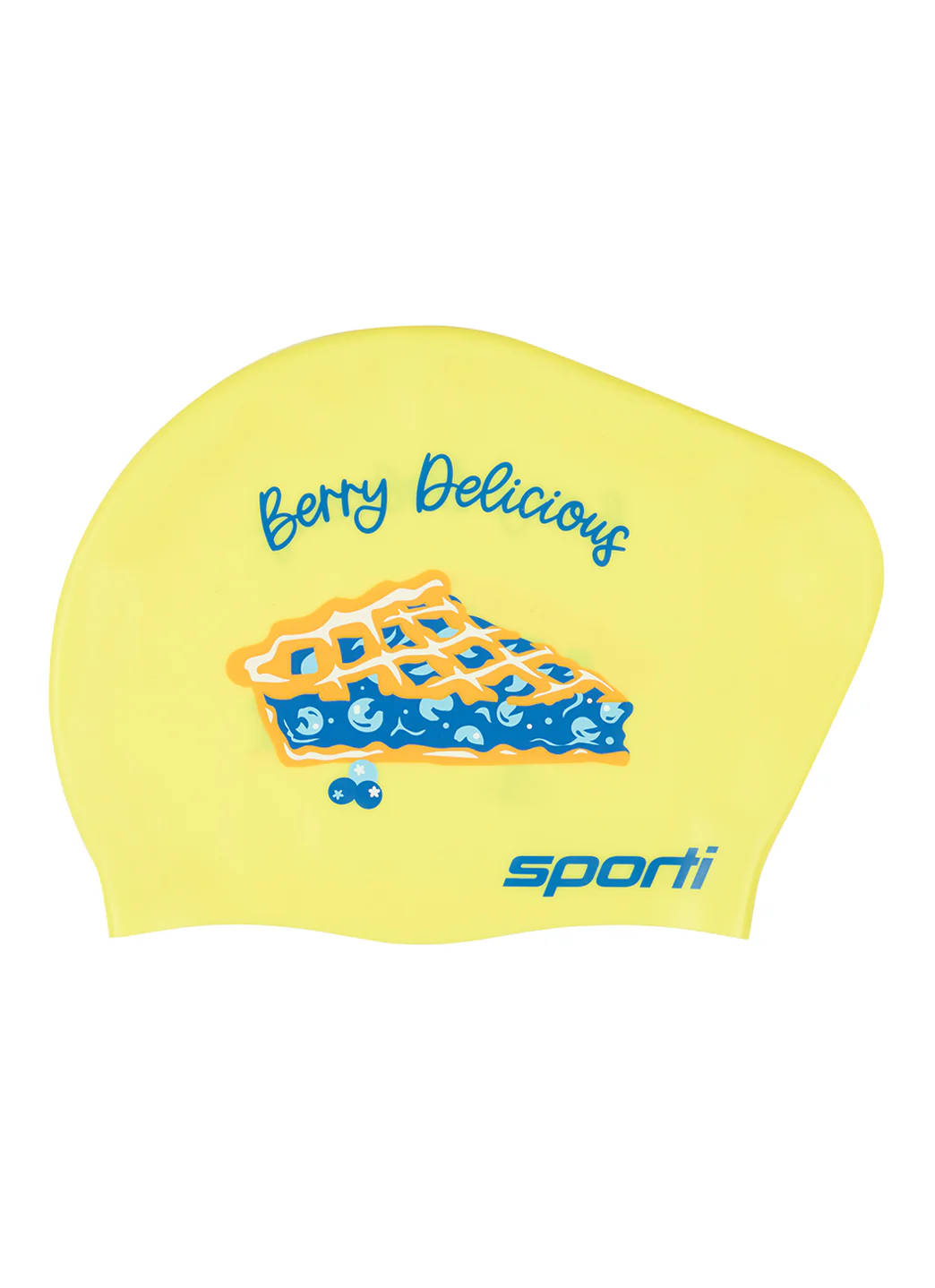 Sporti Berry Delicious Long Hair Bun Silicone Swim Cap - Image 3