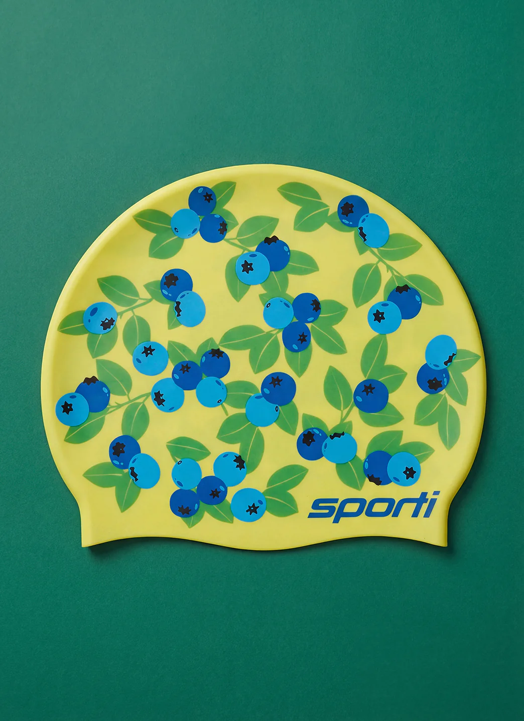 Sporti Blueberries Silicone Swim Cap - Image 2