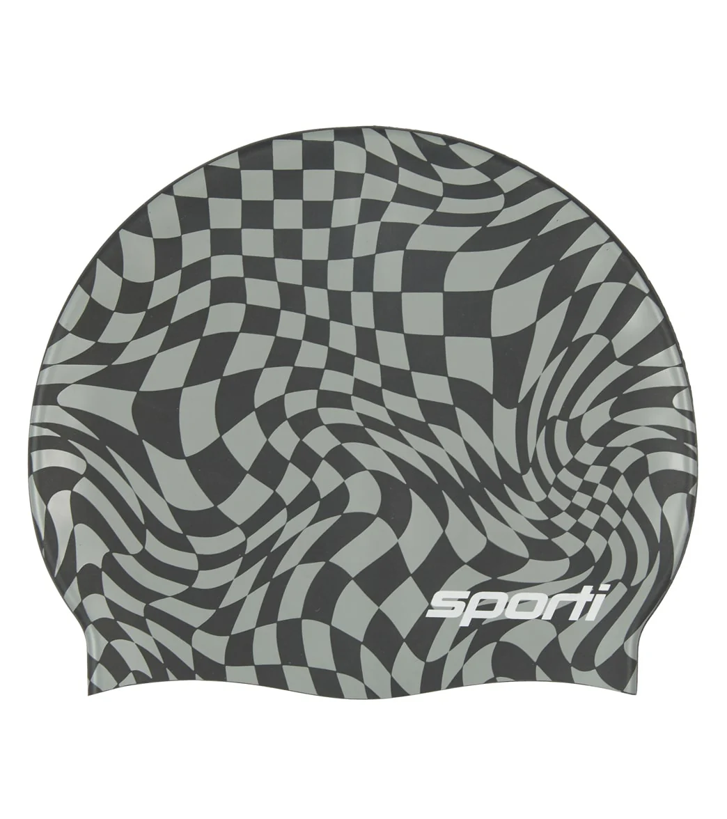 Sporti Checkmate Silicone Swim Cap - Image 15